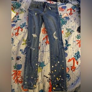 bebe “heartbreaker skinny” jeans
